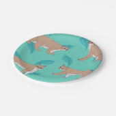 Bobcats Pappteller (Schrägansicht)