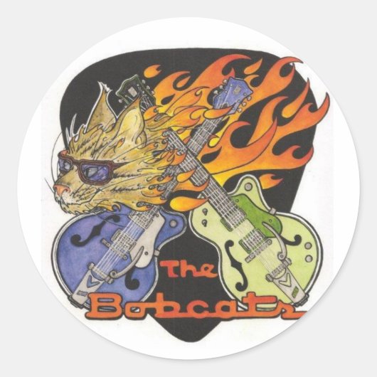 Bobcats Round Aufkleber (Vorderseite)