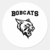 Bobcats Sport mit Mascot Aufkleber (Vorderseite)