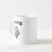 Bobcats Sport mit Mascot Aufkleber Kaffeetasse (Vorderseite Links)
