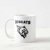Bobcats Sport mit Mascot Aufkleber Kaffeetasse (Links)