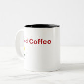 BobCoffee Zweifarbige Tasse (Vorderseite Links)