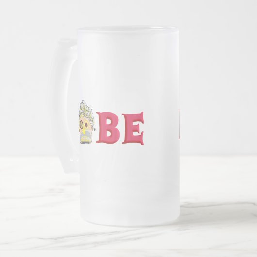 Bobe Mattglas Bierglas (Vorderseite Links)