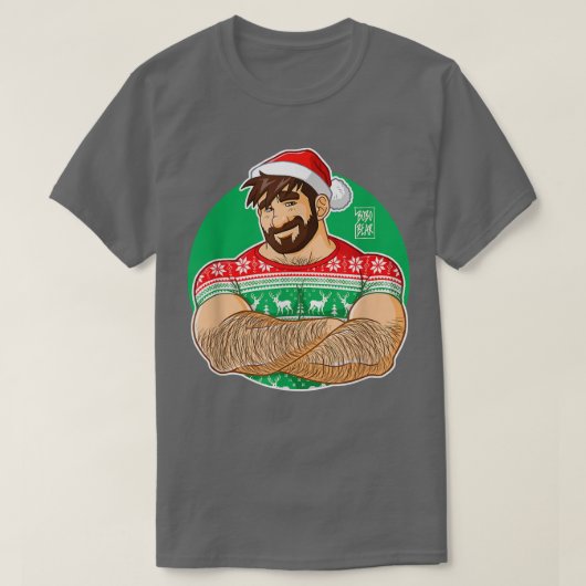 Bobo Bear - Adam Likes Crossing Arms at Xmas parti T-Shirt (Design vorne)