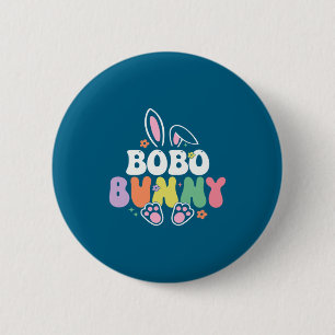 Bobo Bunny Frauen Ostertag Hase Oma Familie  Button
