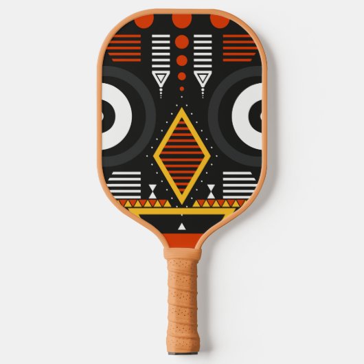 Bobo Bwa Tribal Art Pickleball Schläger (Vorderseite)