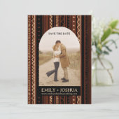 Bobo Flat Save the Date Wedding Card Einzigartig (Stehend Vorderseite)