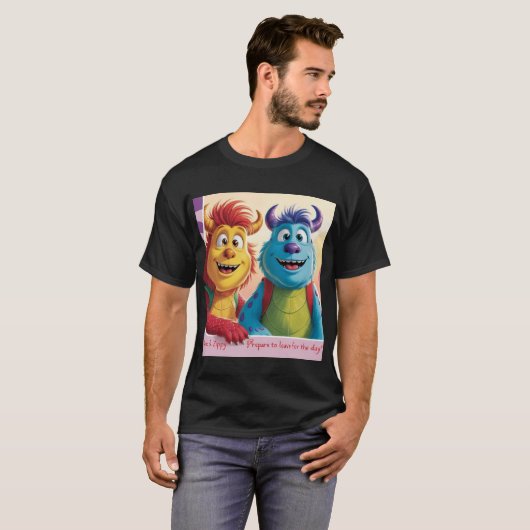 "Bobo und Zippy: Helle Freunde in einer Monsterwel T-Shirt (Vorne ganz)