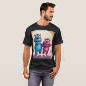 Bobo und Zippy: Helle Freunde in einer Monsterwelt T-Shirt (Vorne ganz)