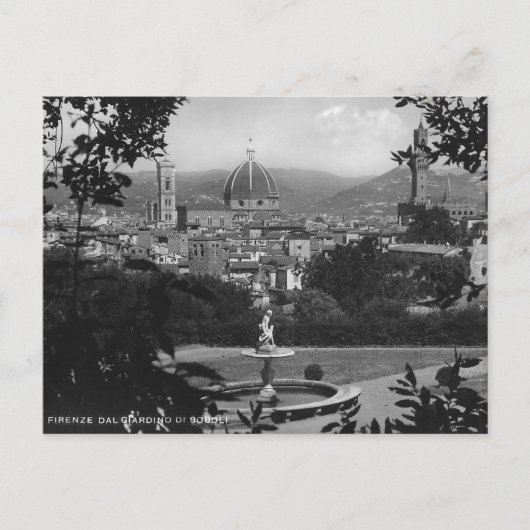 Boboli Gardens Florenz Italien Postkarte (Vorderseite)