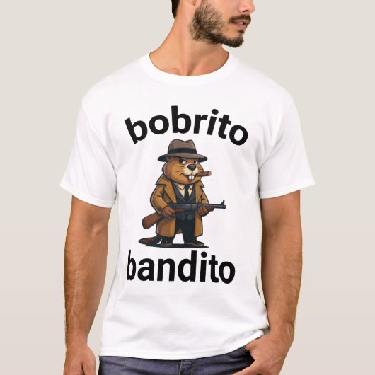 bobrito bandito Funny Italian Brainrot Meme T-Shirt (Vorderseite)