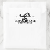 Bob's Place Logo-Aufkleber Rechteckiger Aufkleber (Tasche)