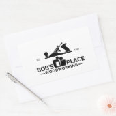 Bob's Place Logo-Aufkleber Rechteckiger Aufkleber (Umschlag)