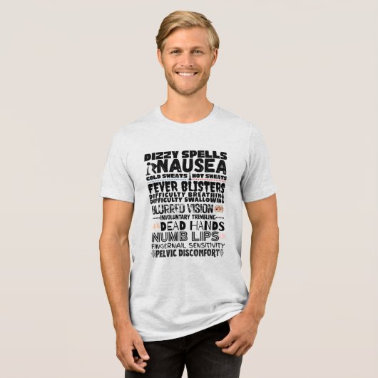 Bob's Symptoms Tri-Blend Shirt (Vorderseite voll)