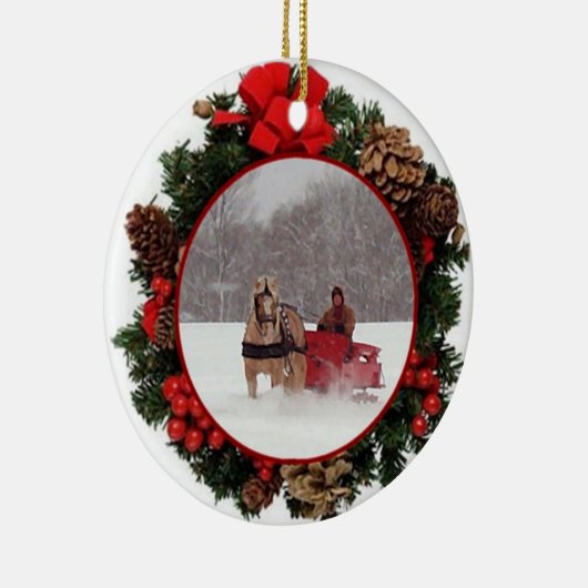 BobSled-Fahrverzierung Keramik Ornament (Rechts)