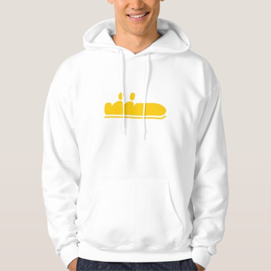 Bobsled - gelb hoodie (Vorderseite)
