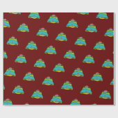 Bobsled Geschenkpapier (Flach)