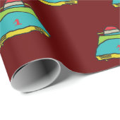 Bobsled Geschenkpapier (Rolleneckpunkt)