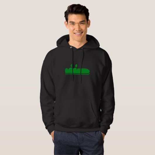 Bobsled - Gras grün Hoodie (Vorne ganz)
