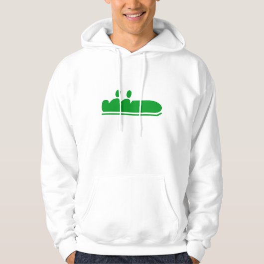 Bobsled - Gras grün Hoodie (Vorderseite)