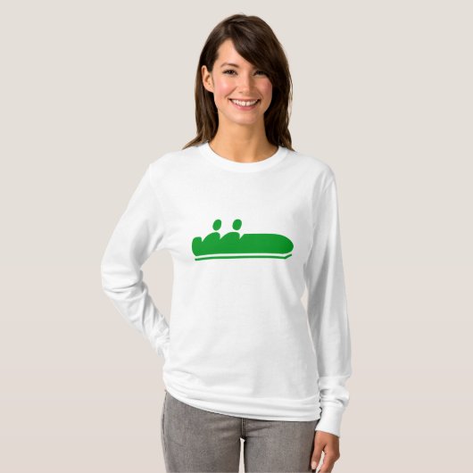 Bobsled - Gras grün T-Shirt (Vorne ganz)