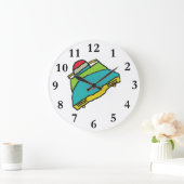 Bobsled Große Wanduhr (Zuhause)