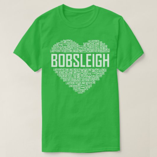 Bobsled Heart T-Shirt (Design vorne)
