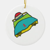 Bobsled Keramik Ornament (Vorne)