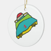 Bobsled Keramik Ornament (Links)