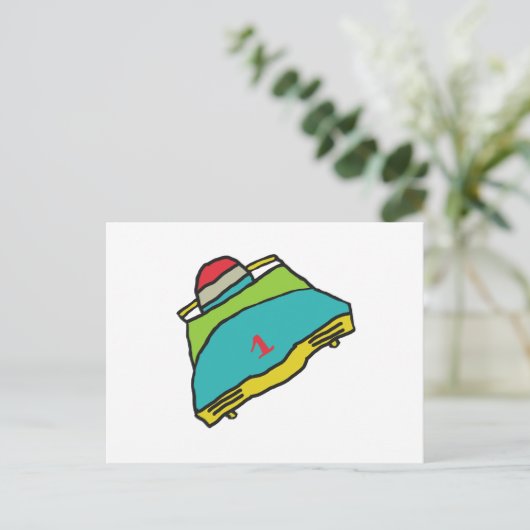 Bobsled Postkarte (Stehend Vorderseite)