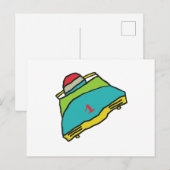 Bobsled Postkarte (Vorne/Hinten)