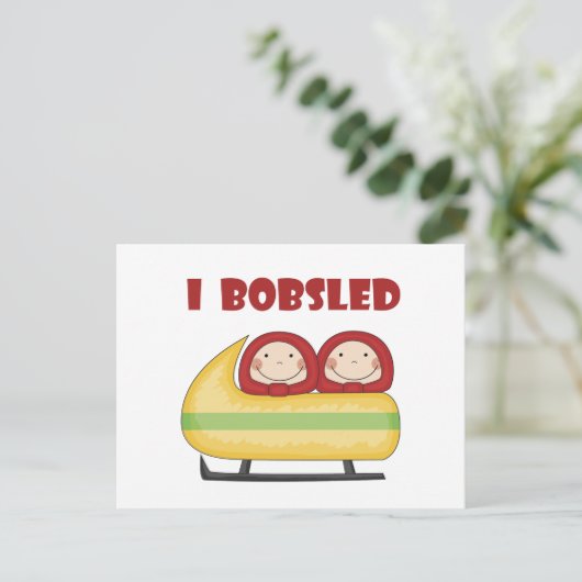 Bobsled-T - Shirt und Geschenke Postkarte (Stehend Vorderseite)