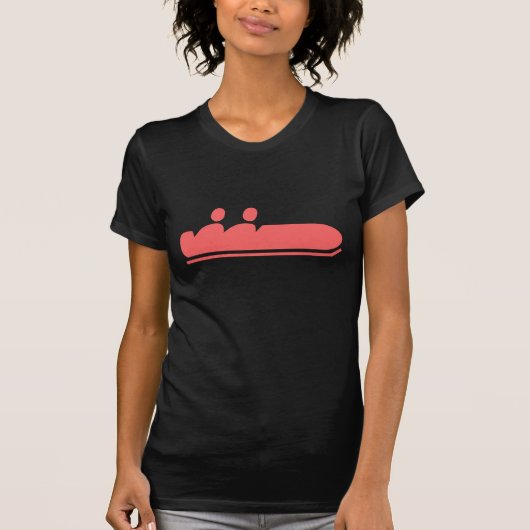 Bobsled - Tropenrosa T-Shirt (Vorderseite)