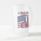 Bobsled USA Mattglas Bierglas (VorderseiteRechts)