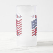 Bobsled USA Mattglas Bierglas (Mittel)