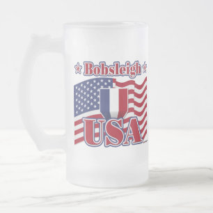 Bobsled USA Mattglas Bierglas