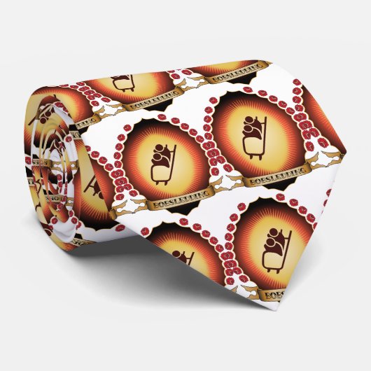 Bobsledding Mandorla Krawatte (Gerollt)