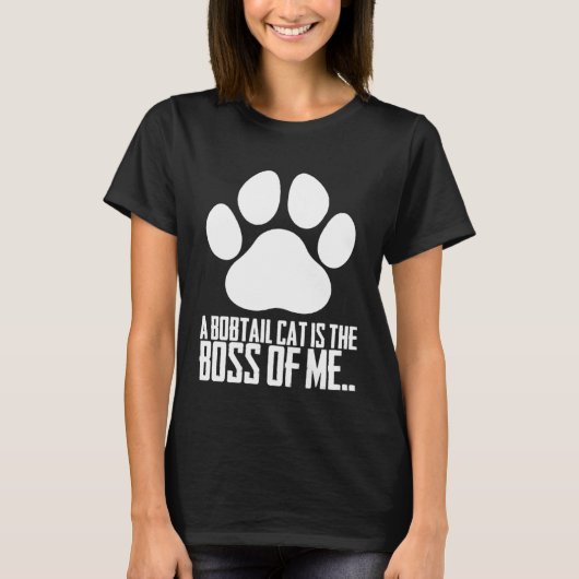 Bobtail Bobtail-Katze Bobtail-Mutter 7 T-Shirt (Vorderseite)