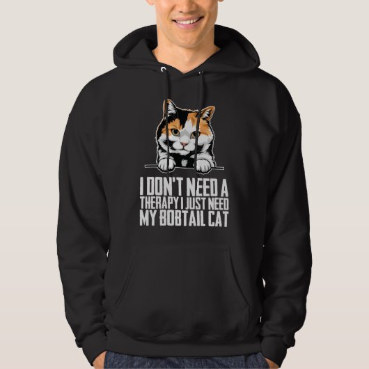 Bobtail cat Bobtail Bobtail kitten Hoodie (Vorderseite)