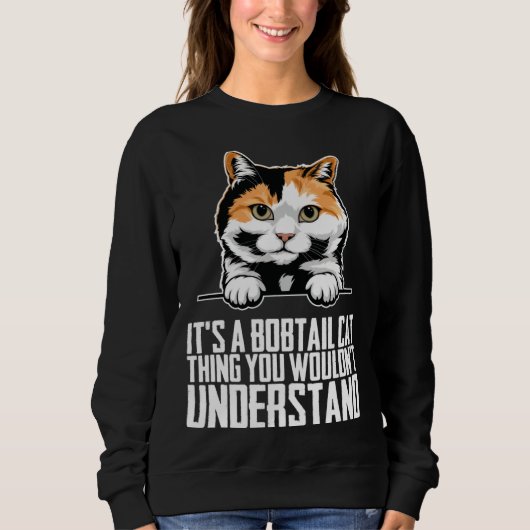 Bobtail cat  Bobtail mom  Bobtail dad  1 Sweatshirt (Vorderseite)