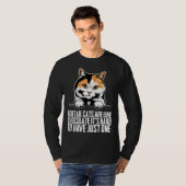 Bobtail cat Bobtail mom Bobtail dad T-Shirt (Vorne ganz)