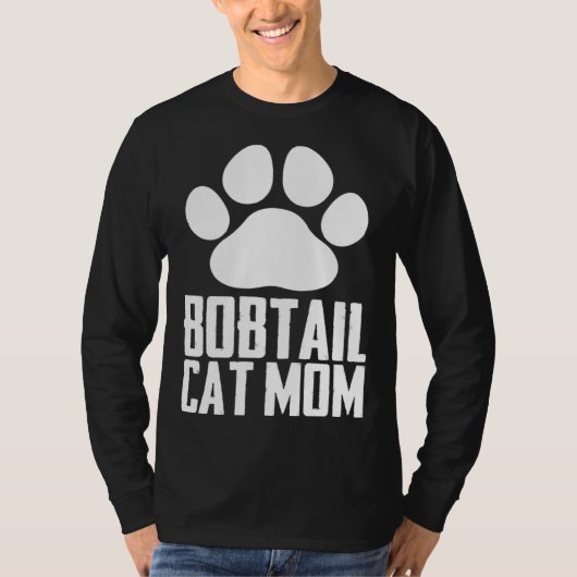 Bobtail cat mom T-Shirt (Vorderseite)