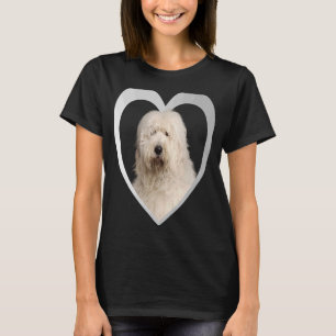 Bobtail Dog Herz Alte Schafhunde Bobtail T-Shirt