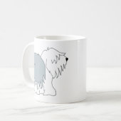Bobtail Schäferhund Kaffeetasse (Vorderseite Links)