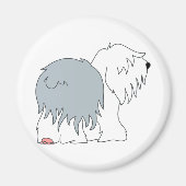 Bobtail Sheepdog Magnet (Vorne)