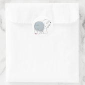 Bobtail Sheepdog Runder Aufkleber (Tasche)