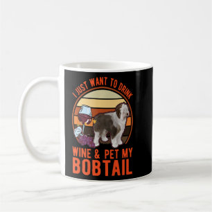 Bobtail und Wine Old English Sheepdog Bobtail Kaffeetasse
