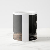 Bobtail Welpenportrait im Studio Jumbo-Tasse (Vorderseite)