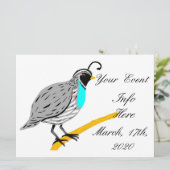 Bobwhite Blue-throated Quail Thunder_Cove (Stehend Vorderseite)