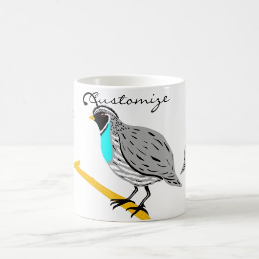 Bobwhite Blue-throated Quail Thunder_Cove Kaffeetasse (Mittel)